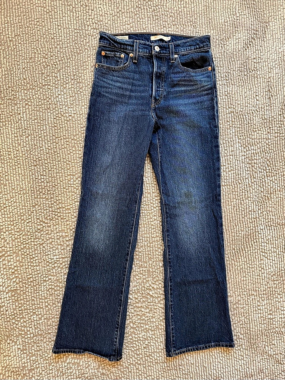 Wedgie Bootcut Jeans in Blue Waist 26